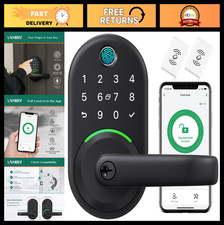 Keyless Entry Smart Door Lock with Keypad Fingerprint, Remote Passcode, DIY In