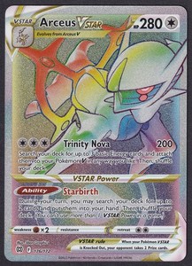 Arceus VSTAR 176/172 Rainbow Secret Rare Brilliant Stars
