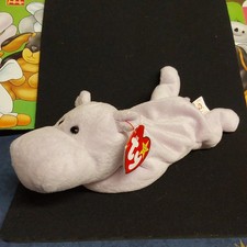 TY Beany Baby - Happy the Hippo - Mint With Tag. Vintage 1994 Collectible 