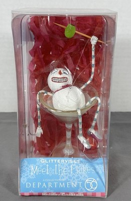Dept 56 Glitterville Flake Mine A Double Ornament Meet The Flakes Cocktail Boxed