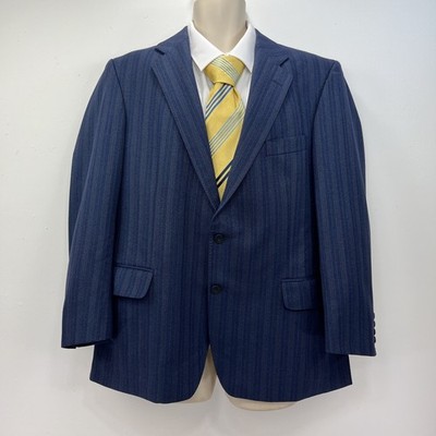 Magee Blazer Jacket Men's Size 42R Wool Pinstripe Reid & Taylor Olympic T2