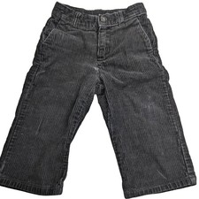 Janie Jack Toddler Boys Sz 18-24M Black Corduroy Dress Pants