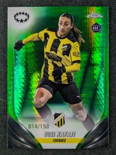 2023-24 Topps Chrome UEFA Women’s ROSA KAFAJI 14/150 RC Neon Green Prism SP #76