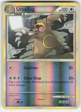 Ursaring 27/95 Rare HGSS Unleashed Pokemon Reverse Holo LP