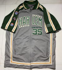 Harlem Globetrotters Platinum FUBU 35 Men's Gray Jersey Shirt Size Large