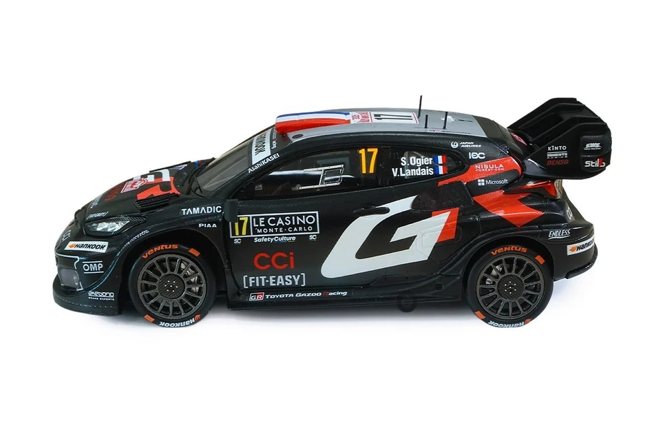 Toyota Yaris GR RALLY1 #17 S.Ogier Vincitore Monaco 2025  Scala 1/43 Spark - Immagine 2 di 4