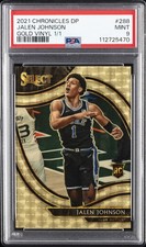 2021 PANINI CHRONICLES DRAFT PICKS GOLD VINYL 1/1 #288 JALEN JOHNSON 1/1 PSA 9