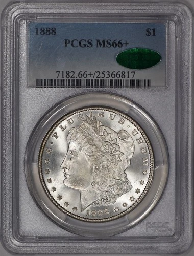1888 Morgan Silver Dollar $1 PCGS MS66+ CAC