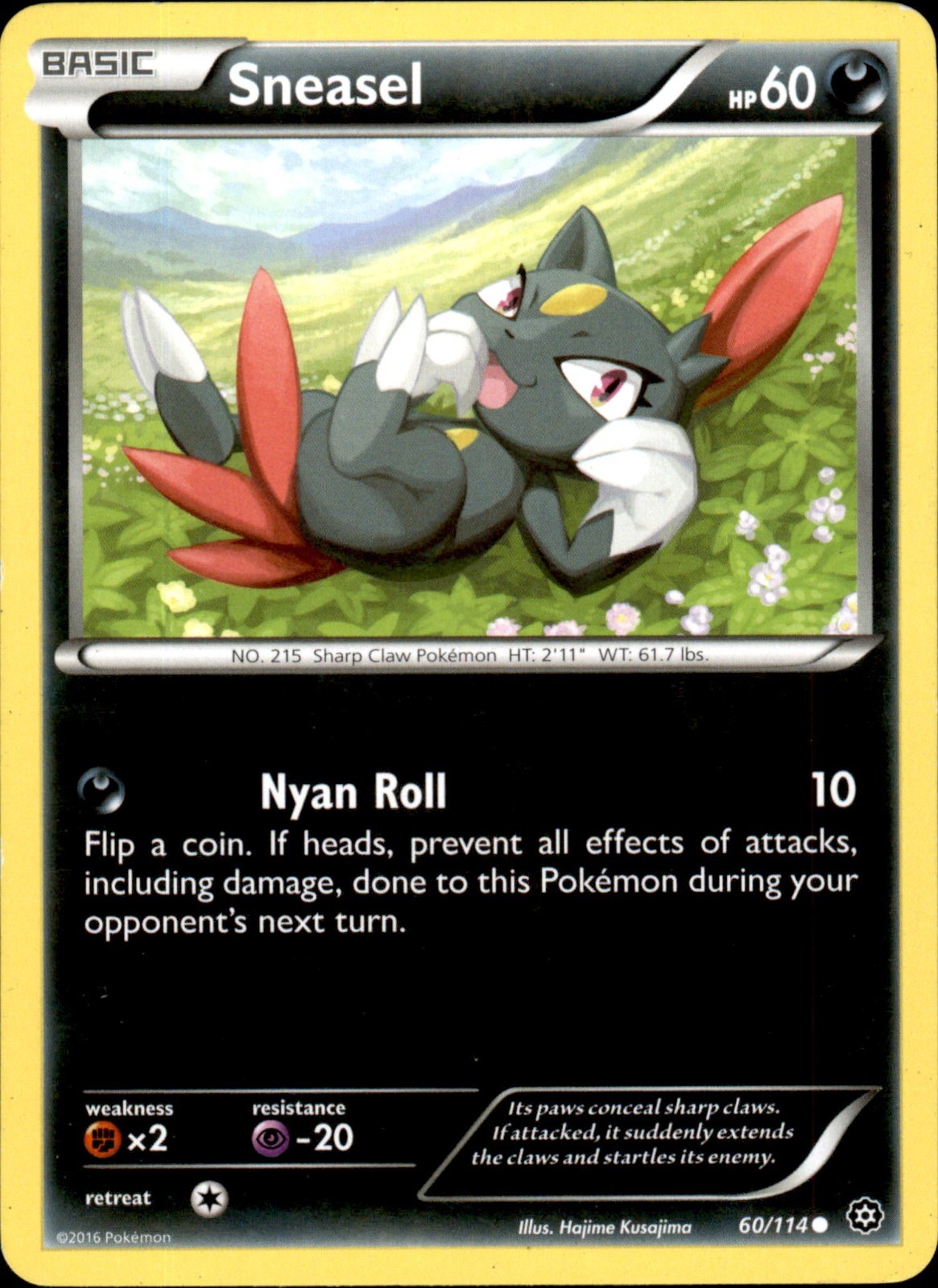 Sneasel 60/114 - Pokemon XY - Steam Siege - LP