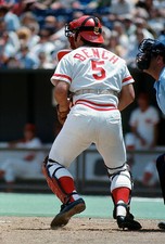 Johnny Bench Cincinnati Reds in action at an Major League Base- 1973 Old Photo
