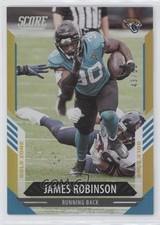 2021 Score Gold Zone 43/50 James Robinson #174 01i1