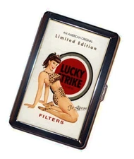 Lucky Strike Cigarette case  pinup ad JoAnn Handmade Accessory FREE SHIPPING