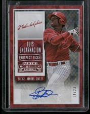 2015 Panini Contenders #27 Luis Encarnacion Prospect Ticket Auto Cracked Ice/23