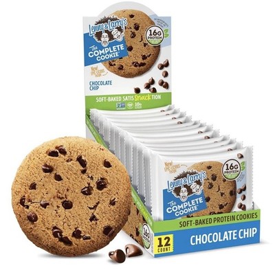 Lenny & Larry's Protein Cookie (Chocolate Chip) Chewy Soft Baked 16g, Pack of 12