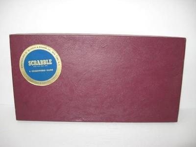 Vintage 1953 Scrabble Crossword Board Game by Selchow/Righter COMPLETE EXCELLENT