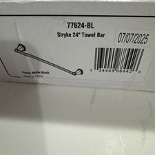 Delta Faucet 77624-BL Stryke Towel Bar 24 inch Matte Black New Sealed
