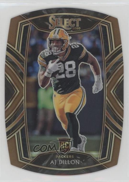 2020 Panini Select Club Level Copper Prizm Die-Cut 55/355 AJ Dillon #265 14h3