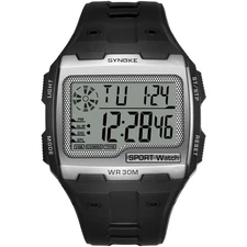 Men's Sports Digital Watch Waterproof Alarm Stopwatch Electronic Wristwatch