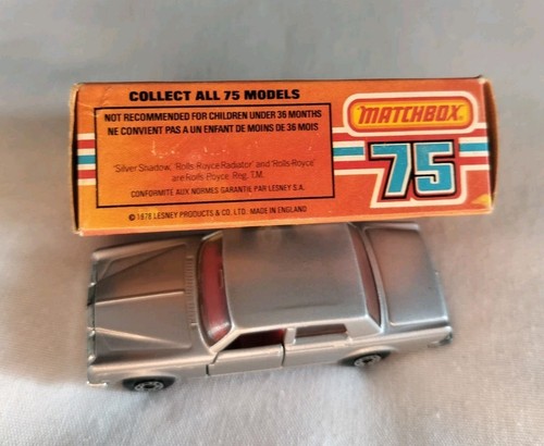 Vintage Matchbox Superfast 1/64 Rolls-Royce Silver Shadow with Box - Picture 11 of 13