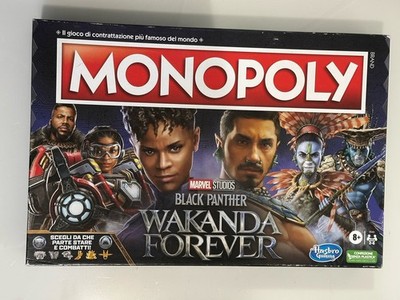 MONOPOLY BLACK PANTHER Wakanda Forever Originale Gioco Tavolo Hasbro ITALIENISCH