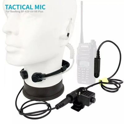 U94 PTT  Mic Earpiece Nato Tactical Headset for Baofeng BF-A58 UV-9R Plus GT-3WP