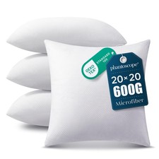 Phantoscope Pillow Inserts, Hypoallergenic 100 Virgin Fiber Square Form Micr...