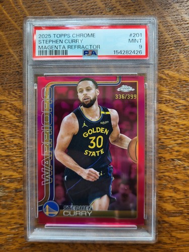 2025-26 Topps Chrome - Stephen Curry #201 Magenta Refractor /399
