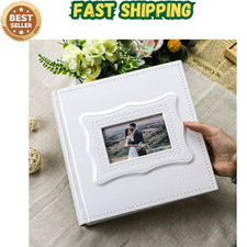 Photo Album 4X6, 200 Photos PU Leather Vintage Picture Album for Family Wedding