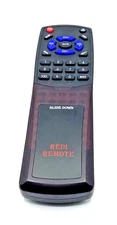 Genuine REDI TV Remote Control RC58A Slide Down Replacement Black Used AAA