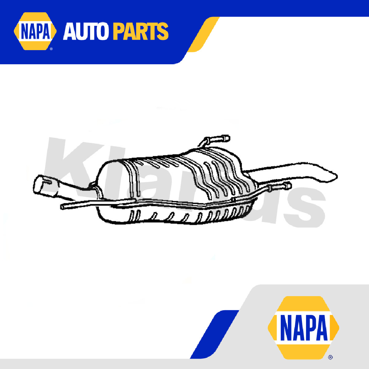 Exhaust Back / Rear Box GM505J Klarius 13141033 5852434 13158591 220813 Quality