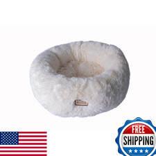 Armarkat Cuddle Pet Bed C70NBS-M, Ultra Plush, Soft, White, Cats/Dogs
