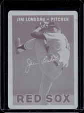2005 Topps All-Time Fan Favorites Jim Lonborg Printing Plates Magenta #1/1