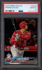 2018 Shohei Ohtani Topps Update Series Baseball Card #US189 Graded PSA 10 Gem
