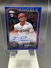 2024 Topps Chrome Update Kyren Paris RC Blue Refractor Auto /150 #RA-KP 