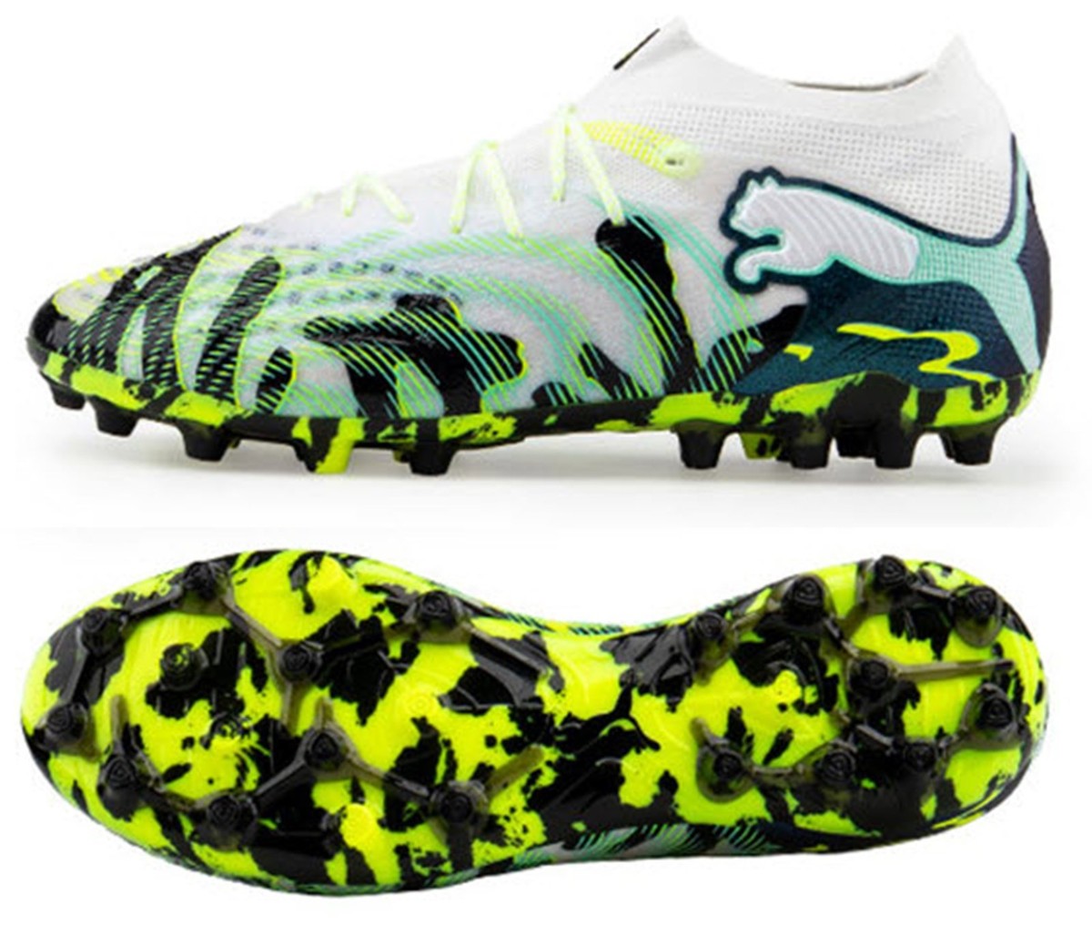 PUMA Men Future 9 Ultimate Crea MG Cleats Yellow Soccer Football