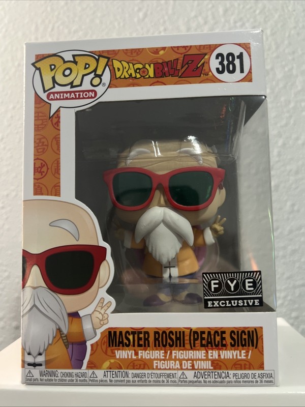 Funko Pop! Vinyl: Dragon Ball Master Roshi (Peace Sign) FYE (Exclusive) #381
