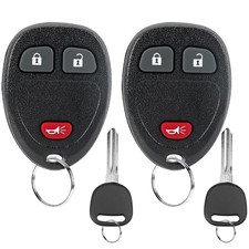 2Pcs Key Fob with Ignition Key Replacement for Chevy Silverado 1500 2500 Equi...