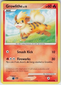 Pokemon TCG Growlithe 108 Supreme Victors Common card Normal