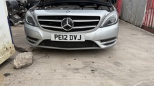 MERCEDES B CLASS SPORT W246 COMPLETE FRONT BUMPER IN POLAR SILVER 761 2012