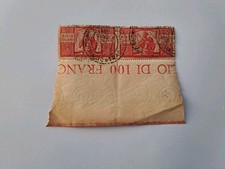 1945-1946 Democratica 100 Lire Democratica 2  Francobolli Usati Dent. 14 - 1/4