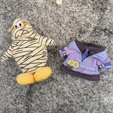 Disney Club Penguin 2011 Halloween Plush/Stuffed Animal Mummy Purple DOT Outfit
