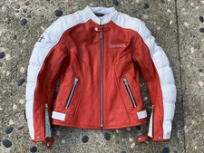 icon Tuscadero Leather Motorcycle armor Jacket women's size 8 Medium w/ liner