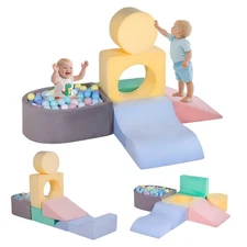 Climbing Toys for Toddlers 1-3, Foam Climb Blocks for Baby，6-Piece Baby Climb...