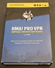 HMA! Pro VPN 1 Year Subscription By Avast 5 Simultaneous Devices Connection