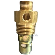 1/2" Compression Thread x 3/4" Male NPT In Tank Air Compressor Check Valve Brass