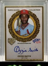 2025 Topps Gilded Champions Ozzie Smith Autograph Gold Frame /50