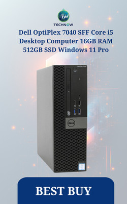Dell OptiPlex 7040 SFF Core i5 Desktop Computer 16GB RAM 512GB SSD Windows 11 Pr