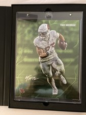 Trey McBride Emanate hand-Signed Cardinals Under Wraps 82/99 Green