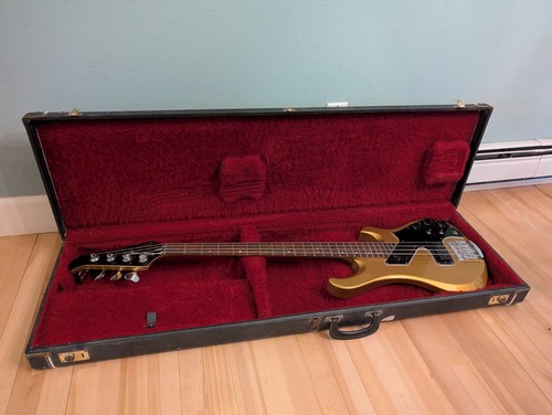 Vintage Gibson Victory Electric Bass Guitar - Artist - Antique Gold - Picture 7 of 8