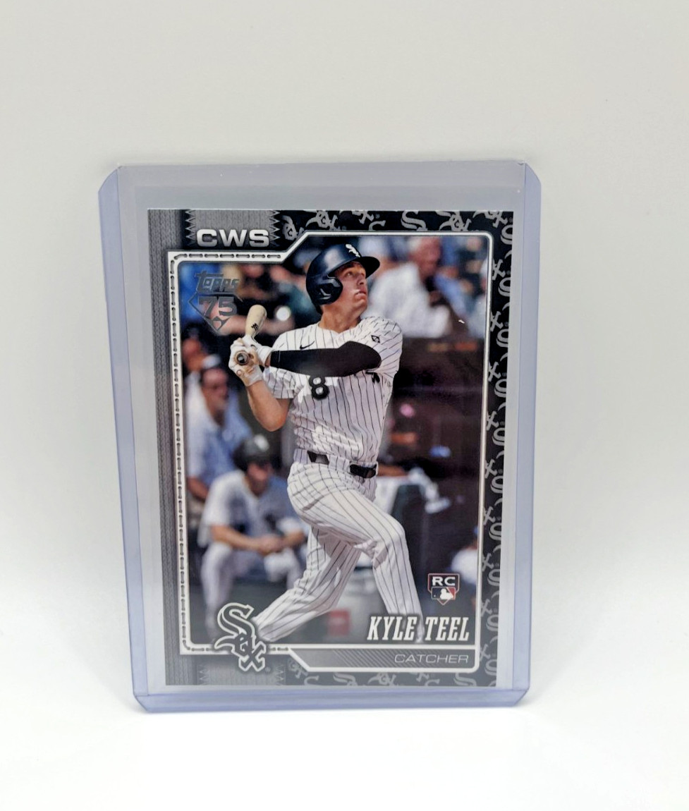 Kyle Teel RC 2026 Topps Series 1 #201 Team Color Logo Border Variation RC SSP